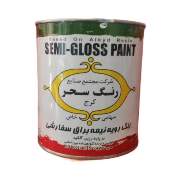 رنگ روغنی نیم براق سحر کد 601 وزن 1 کیلوگرم