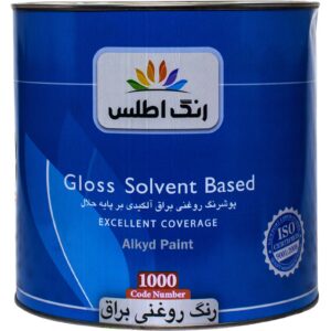 رنگ روغنی براق اطلس گالن ۴ کیلویی کد 1000