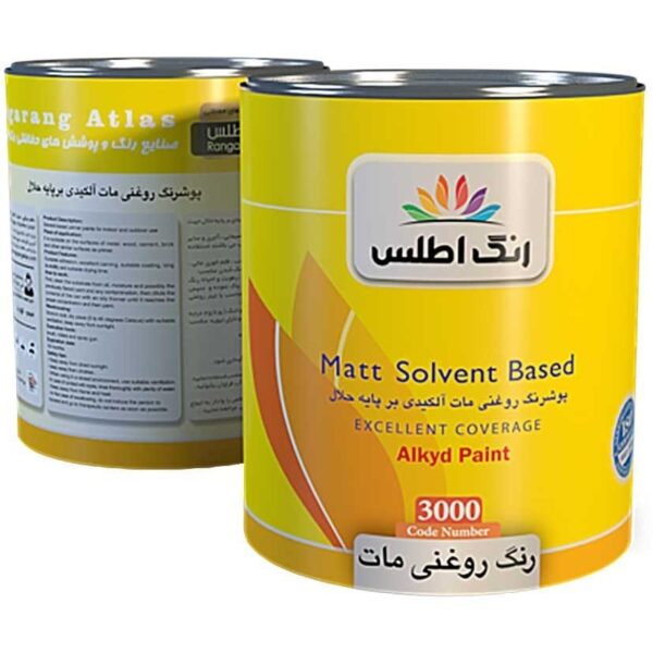 رنگ روغنی مات اطلس کد 3000